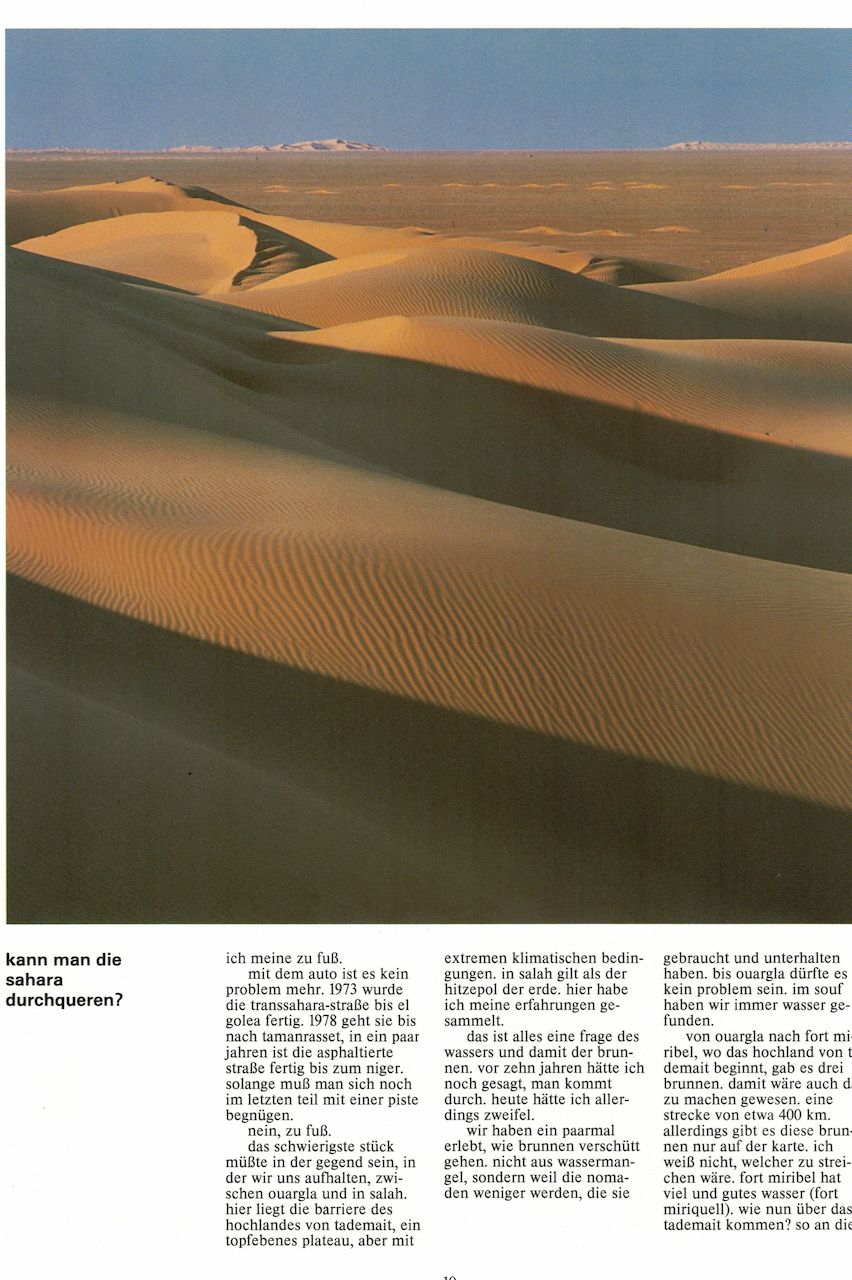 otl aicher gehen in der wüste 1982 - scan andreas görres